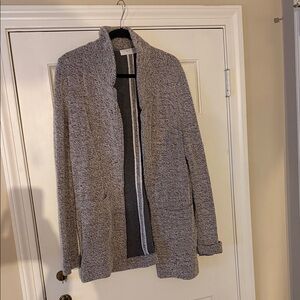 Astr Women's Gray Open-Front Blazer